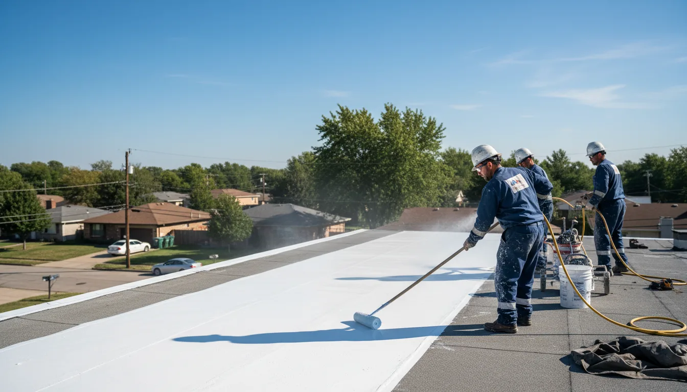Commercial roof coating in Mount Berry, GA near me